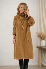 Elise – Turtleneck Midi Dress for Everyday Wear