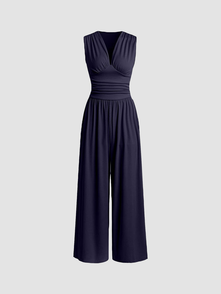 Amber – Chic Sleeveless Wide-Leg Jumpsuit
