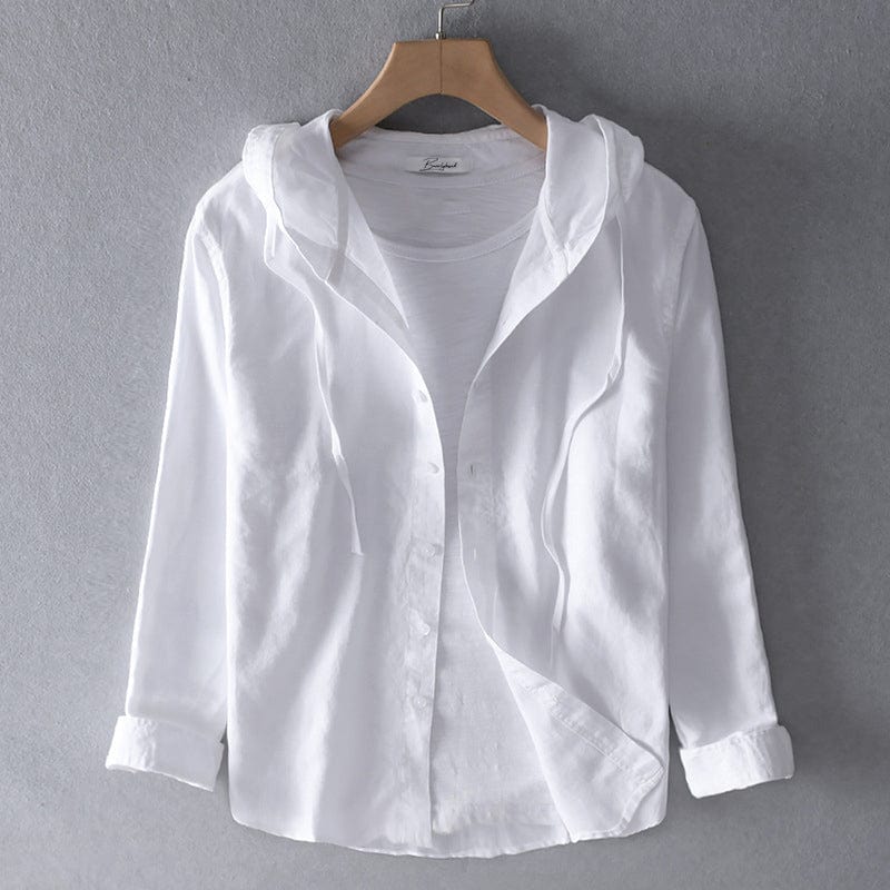 Avery Striped Hooded Shirt