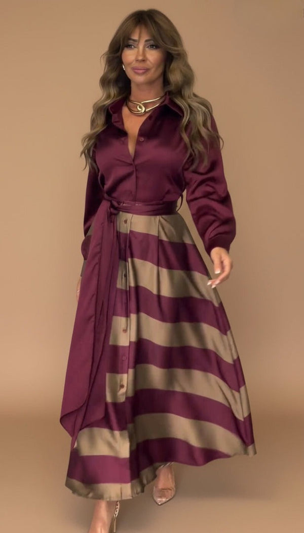 Mila™ | Striped Maxi Dress